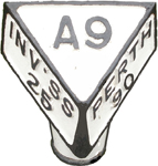 A9 Vintage road sign
